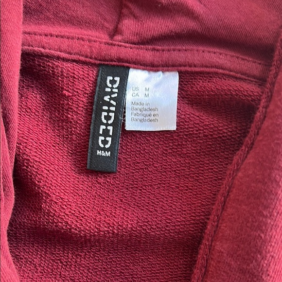 Burgundy Hooded Cardigan - Picture 2 of 7